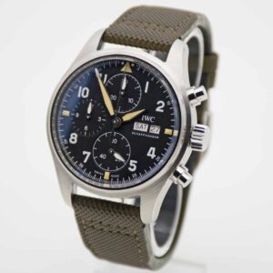 IWC Fliegeruhr Spitfire Chronograph Pilot Chronograph Spitfire 41 mm perfekte Uhr mit neuem Service