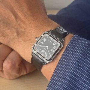 Cartier Santos Dumont Black Lacquer perfektes Fullset mit Cartier Garantie bis 2031