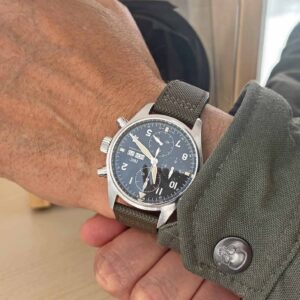 IWC Fliegeruhr Spitfire Chronograph Pilot Chronograph Spitfire 41 mm perfekte Uhr mit neuem Service