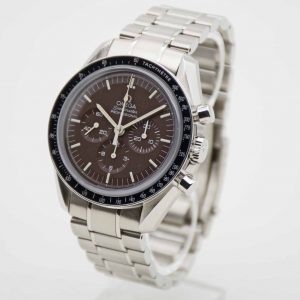 Omega Speedmaster Professional Moonwatch Brown Dial Saphire Sandwich aus 2013