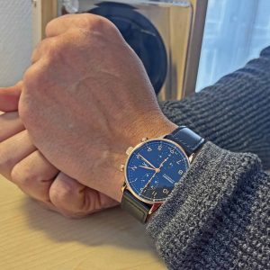 IWC Portugieser Chronograph Portuguese Chronograph Roségold IW3714 Zifferblatt schwarz deutsche Auslieferung