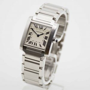 Cartier Tank Française WSTA0005 Fullset mit Cartier Garantie bis 2031