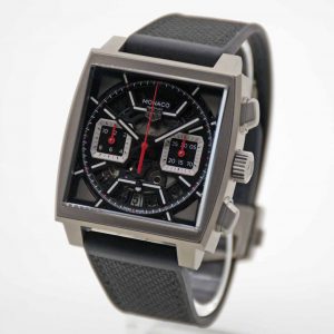 TAG Heuer Monaco Chronograph Titan schwarz neues Fullset Mwst. ausweisbar
