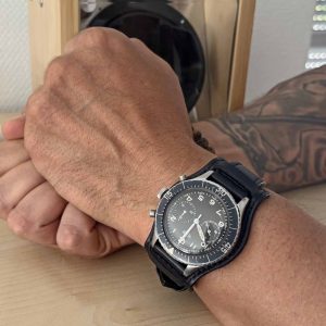 Heuer Bundeswehr Flyback Zivile Version Flyback Tropical mit prominenter Geschichte