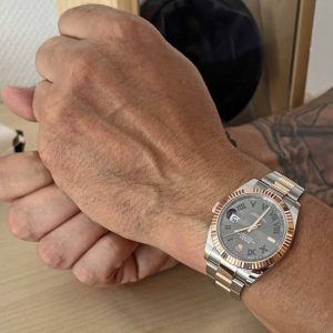 Rolex Datejust 41 LC100 Wimbledon Fullset mit Erstkaufrechnung