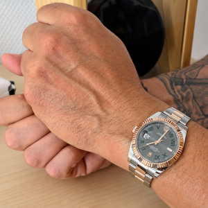 Rolex Datejust 41 LC100 Wimbledon Fullset mit Erstkaufrechnung