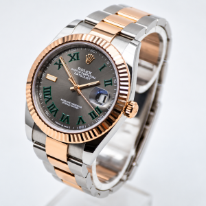 Rolex Datejust 41 LC100 Wimbledon Fullset mit Erstkaufrechnung