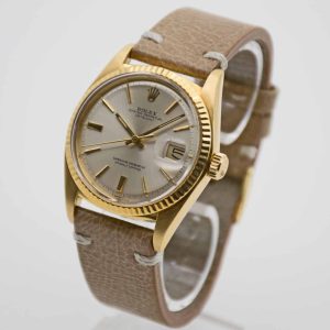 Rolex Datejust 18 kt Gelbgold Doorstop Dial aus 1972
