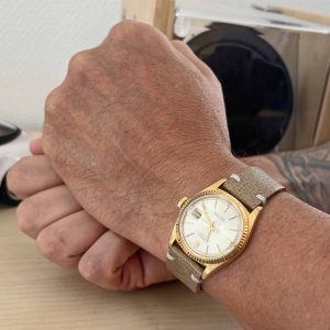 Rolex Datejust 18 kt Gelbgold Doorstop Dial aus 1972